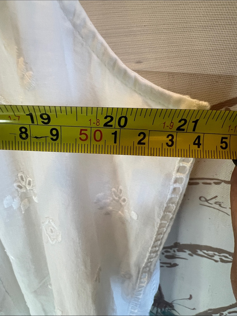 Unsubscribed White Eyelet Mini Dress 100% Cotton - Picture 9 of 12